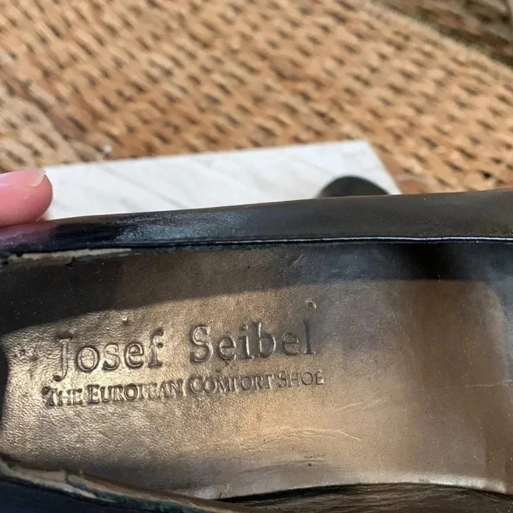 Josef Seidel  Leather Wedge Sz 40 - Picture 5 of 8
